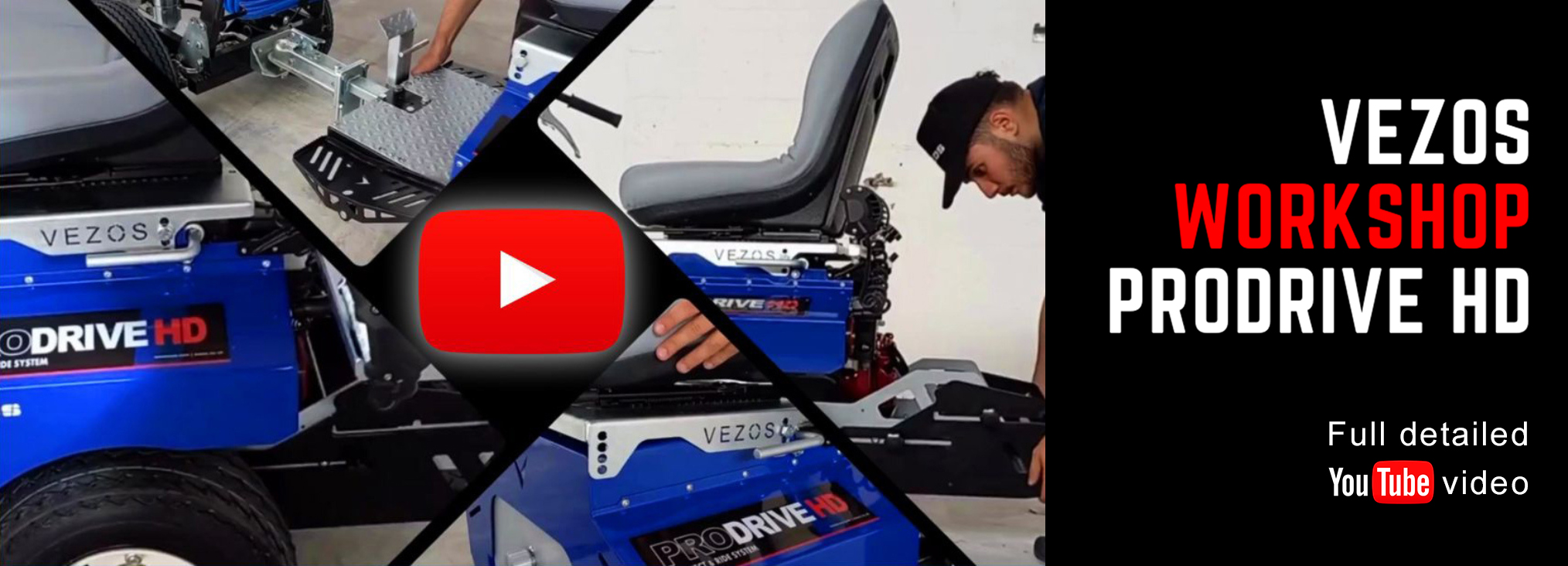 vezos self propelled line striper driver prodrive hd workshop video