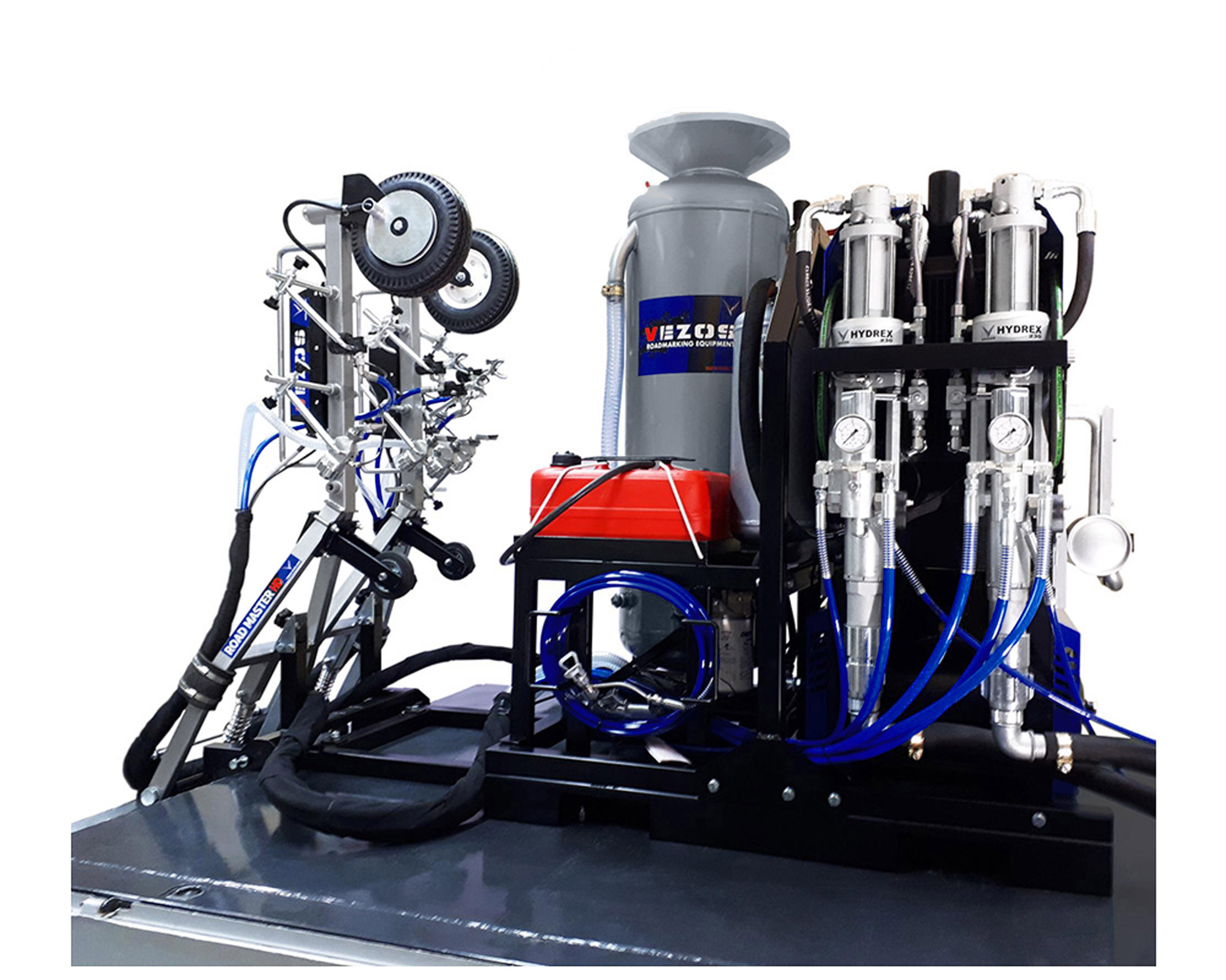 truck mounted road marking kit vezos roadmaster 10 - line striping truck - road marking truck