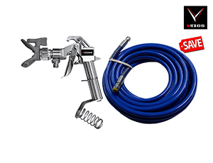 kit paint hose 3/8 and texture spray airless gun